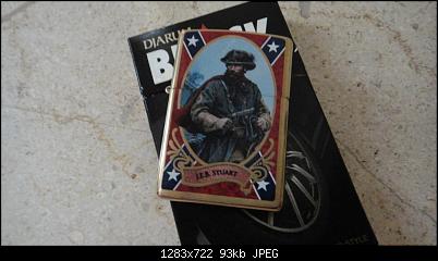 Click image for larger version. 

Name:	Zippo Confederate  J.E B STUART by John Paul Sharing th.2014 $..jpg 
Views:	3 
Size:	92,9 KB 
ID:	11280